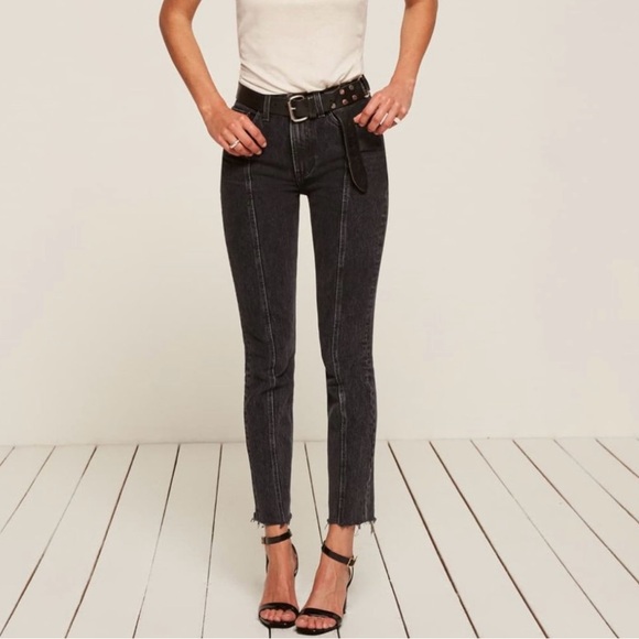 Reformation Seamed Jeans Pacific Wash - Picture 1 of 6